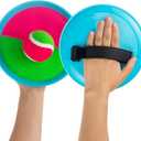 Beach Games, Outdoor Toys for Kids Ages 4-8, Toss and Catch Ball Set, with 4 Paddles 3 Balls, and 1 Storage Bag, Beach Toys Easter Gifts for Kids