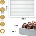 MinBoo Bamboo Coffee Pod Storage Holder Drawer Insert for Counter Compatible with Vertuoline Capsules for Kitchen, Home, Office, Coffee Station,white