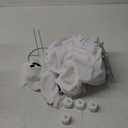 Set of 5 Halloween Ghost Decoration 14" 11" 9" Ghosts Table Centerpieces with LED Candles with Metal Stand Spooky Halloween Tabletop Crafts for Party Indoor Home Room Kitchen Office, 3 Sizes