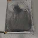 MINLEE Silver Gray Wig with Bangs for Women 14 Inch Short Bob Wavy Curly Wig Gray Hair Wigs Heat Resistant Synthetic Wigs