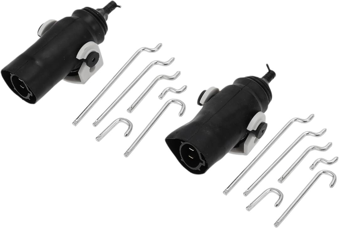 Power Door Lock Actuator Motor for Ford F-150 F-250 F-350 1989-1991 Door Latch Actuator Assembly Front Left Right Side with Connecting Rods