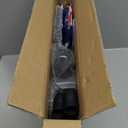 Flag Pole for Outside House, Outdoor Black Heavy Duty 10 FT Flag Pole Kit, for Residential or Commerical, Tangle Free Flagpole (Include American 3 X 5 Flag, 5 Pronges Base, Eagle Shaped Head)