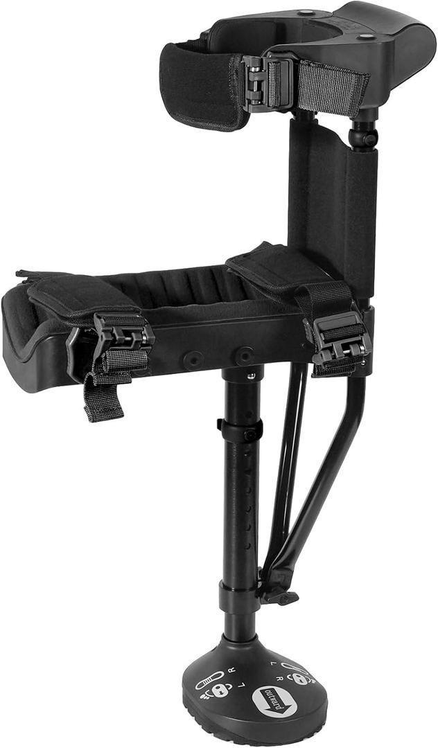 Hands Free Crutch, Stable and Comfortable Peg Leg Crutch, Knee Crutches for Adults for Foot Surgery, Substitutes for Crutches and Knee Scooters, Not for Older Adults or Balance-Impaired