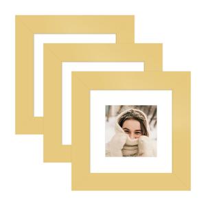 YESKAY 16x24 Picture Frame Gold Set of 3, Display Pictures 12x18 with Mat or 16 x 24 Without Mat, Poster Frames 16x24 Poster Frames for Wall Hanging Horizontal and Vertical