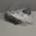 Plastic Extra Wide Suit Hangers, Pack of 15, Width: 17.7",Notched Shoulders & Metal Hooks, Black