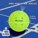 Pro-Grade 40-Hole One-Piece Outdoor Pickleball Balls 3/4/12 Pack - Pro-Player Tested with Wind-Resistant Design, High-Visibility & 300+ Hit Durability for Competitive Play