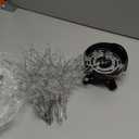 Modern Black Crystal Ceiling Light Fixture, 4-Light Mini Crystal Sputnik Firework Chandelier, Semi Flush Mount Ceiling Light Fixtures for Bedroom Kitchen Hallway Entryway Bathroom Closet(Matt Black)