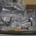 Consumest Corner Shower Caddy Standing - 3-Tier Stainless Steel Shower Organizer with Soap Holder and 4 Hooks, Large Capacity Corner Shelf Stand for Bathroom, Rest Room, Silver