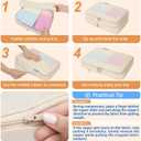 BAGAIL 4 Set/6 Set/8 Set Compression Packing Cubes Travel Accessories Expandable Packing Organizers (Square Mesh, 06-Beige)