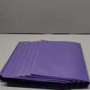 Fulmoon 12 Pcs Economy View 3 Ring Plastic Binder 12.2 x 9.8 Inch Plastic Round Ring Binders with Pockets Notebinder for Meetings for Home, Office, School(Purple, 1/2 Inch)