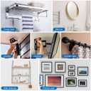 Aovchei Drywall Anchors Kit, 170pcs, 85 Plastic Drywall Anchors and 85 Philips Flat Head Screws, 3 Size #6 * 30#6 * 40#8 * 40, Wall Hanging Kit for Hanging Picture Frame, Shelf Brackets, Curtain Rod