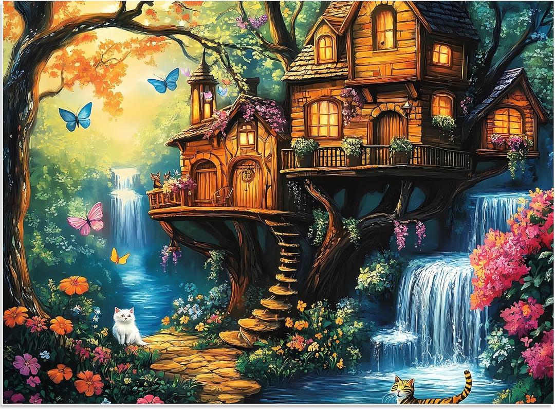 Puzzles for Adults 500 Pieces, Nature Jigsaw Puzzles 500 Piece for Adults Seniors, Challenging Puzzle Perfect for Game Nights, Great Gift for Jigsaw Puzzle Lovers, Size: 20.5" x 15"