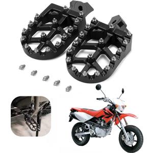 AnXin Foot Pegs Footpegs Footrest Foot Pedals Rests CNC For Z50R 80-99 XR50R 00-03 XR70R 97-03 XR80R XR100R 85-03 CRF80F CRF100F 04-13 Motorcycle Black