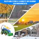 Tractor Cover Waterproof Heavy Duty Tractor Cover 420D Oxford Tractors Seat Covers Tractors Cowling Covers Accessories Compatible with John Deere Kubota Mahindra Bobcat (Blcak, Small)