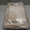 CozeCube Bath mats for Bathroom Non Slip, Fluffy Absorbent Microfiber Bath mat Washable, Aesthetic Bathroom Rugs, Small Beige Bath mat, Beige, 24" x 16"