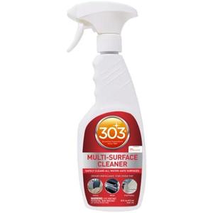 303 Multi-Surface Cleaner - Safely Cleans All Water Safe Surfaces - Ultimate Cleaning Power - Rinses Residue Free - Recommended By Sunbrella, 16 fl. oz. (30445CSR) Packaging May Vary 303 Multi-Surface Cleaner - Safely Cleans All Water Safe Surfaces - Ultimate Cleaning Power - Rinses Residue Free - Recommended By Sunbrella, 16 fl. oz. (30445CSR) Packaging May Vary