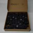 DMX Cable 6.5 ft, 10 Pack Flexible 3 Pin XLR Male to Female Cable Wire for Stage Lighting Signal XLR Connection Stage Light Wire for Par Light Moving Head Spotlight Input & Output