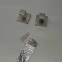 Nolimas Towel Hook Stainless Steel Bathroom Rustproof Clothes Towel Coat Hook Wall Mounted Square Toilet Kitchen, Heavy Duty Door Hanger, 2 Pack, Brushed Nickel