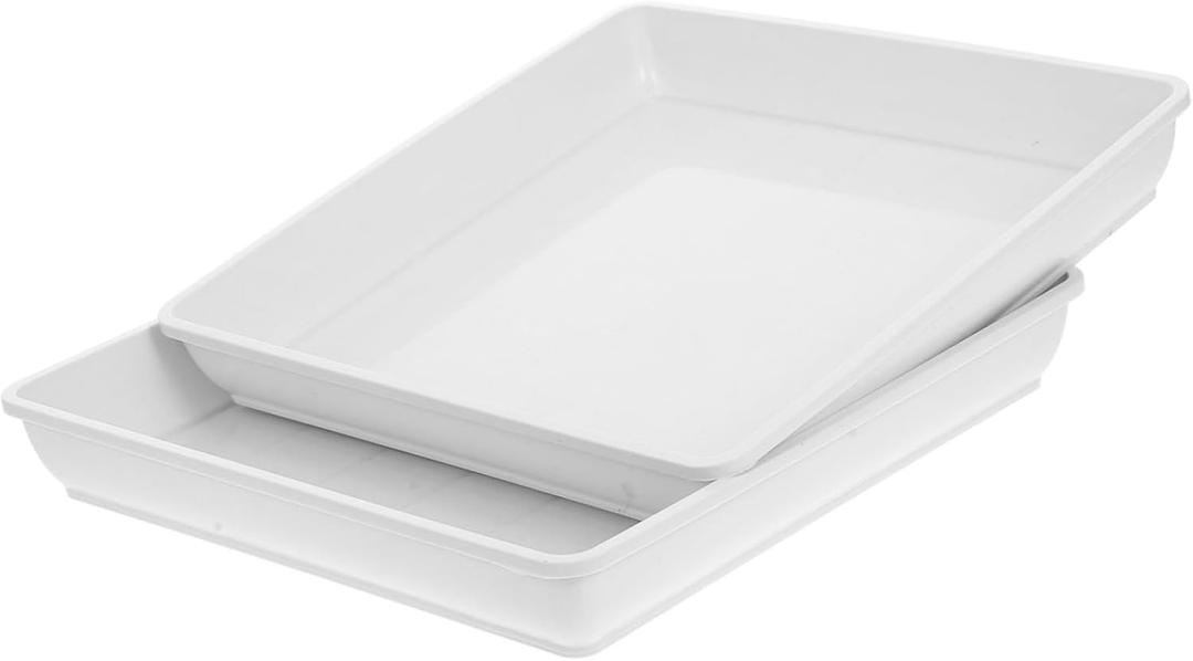 2pcs Hummingbird Feeding Water Bowls Replacement Bird Bath Bowls Plastic Outdoor Bird Feeders Multi Purpose Water Containers for Backyard Wildlife Conservation (26.00X22.70X3.80CM)