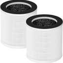 KQ-31 HEPA Replacement Filter, Compatible with Aucleia KQ-31/KQ-31A, AIRTOK KQ-31, KQLKJ KQ-31, iooo K31 Air Purifiers, 360 3-Stage Filtration for Dust,Pets,Hair,Smoke Odor, 2-Pack