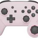 eXtremeRate Cherry Blossoms Pink Octagonal Gated Sticks Faceplate Backplate Handles Cover, DIY Replacement Hand Grip Housing Shell for Nintendo Switch Pro Controller - Controller NOT Included