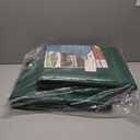 Large Waterproof Tarp - Heavy Duty 10 Mil Thick Poly Tarpaulin Ideal for Canopy Tents, Boats, RV or Pool Covers - Multipurpose Protective Tarps with Grommets for Indoor, Outdoor Use | 10' x 20' 2 Pack (Green-medium Weight Protection)