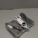 Heating Pad for Back Pain Relief and Period Cramps,Portable Heating Pad for Shoulders and Neck,with 10 Temperature Controllers and 3 Timer Settings,Dry/Moist Heat Therapy,12x24 Inch (Light Grey)