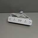 PD30W Desk Clamp Power Strip, Desktop Mount Surge Protector, Fast Charging Station, 5Ft Extension Cord Desk Edge Mount Shelf with 4 Outlets 4 USB Ports (2 USB C), Home Office Accessories Essentials