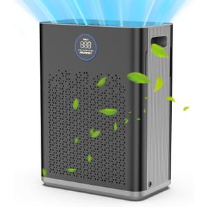 Air Purifier with Washable Filter for Home Large Room up to 2800ft, AIRJOWSET Air Purifiers for Bedroom with H14 Filters, 22dB Sleep Mode with Timer, Air Cleaner for Smoke Dust Odors Pollen Pet Hair