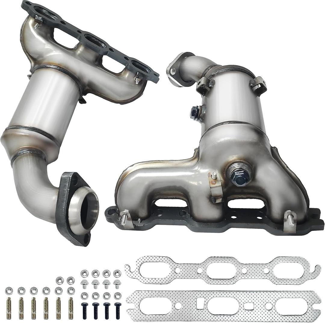 JT Exhaust Catalytic Converter Compatible with 2007-2010 Chrysler Sebring 3.5L V6, 2008-2010 Town & Country/Dodge Grand Caravan 4.0L, Avenger 2008-2010 3.5L, Journey 2009-2010 3.5L (EPA Compliant) (Standard EPA Grade)
