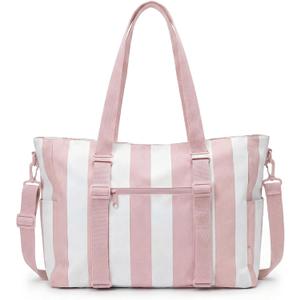 BAGSMART Large Beach Bag for Women, Oversize Tote Bag for Travel/Swim Pool/Summer | 3-Ways to Carry