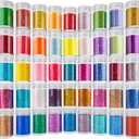 Ultra Fine Glitter 45 Colors Set, Holographic Glitter Powder for Tumblers, Arts and Craft Glitter, Iridescent Glitter for Epoxy Resin, Cosmetic Glitter for Body Nail Face Hair Eyeshadow Makeup