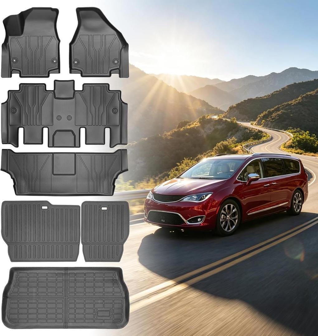 Floor Mats for Chrysler Pacifica 2017 2018 2019-2025