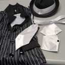 Men's That's So Jazz Black and White Zoot Suit Jacket Costume Medium