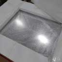 Seekelegant Farmhouse Bathroom Mirror, 30" x 22" Rustic Vanity Mirror, Barn Door Style Wood Framed Wall Mirror, Rectangle Decor Mirror for Living Room, Entryway, Black