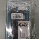 for iPhone 13 Pro Max Case, Military Grade 3 in 1 Heavy Duty Shockproof/Drop Proof/Dust Proof Case with 2Pcs Tempered Glass Screen Protector (Blue/Turquoise)