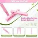  Pink Clothes Pins Wooden 100 Pack, Colored Clothespins for Craft Art Baby Shower Classroom 2.9 Inch