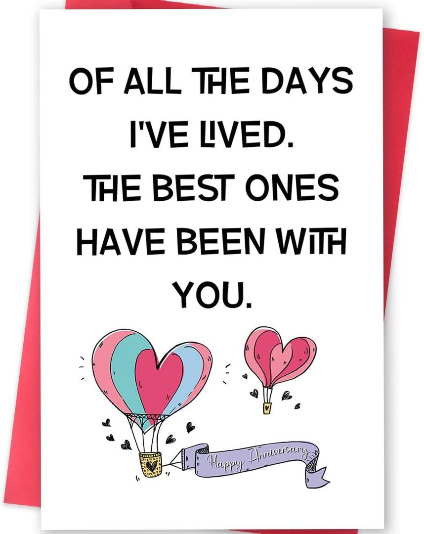 3 x Funny Anniversary Card for Women Men, Happy Anniversary Card Gifts for Husband Wife Couple, Wedding Anniversary Cards Gifts for Him Her (100)