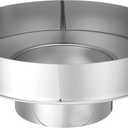 4'' x 8'' Pellet Stove Chimney Adapter Stove Pipe Galvanized Steel Chimney Pipe Adapter, 8" Diameter