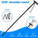 Foldable Shoulder Wand for Physical Therapy & Rotator Cuff Rehab - Lightweight, Portable & Long Enough - Exercise Equipment & Stretching Tool
