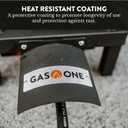 GasOne High Pressure Single Propane Burner - Outdoor Cooking with Heat Shield and Guard Propane Burner Head for Camping, Tailgating, Seafood Boil, Home Brewing - Patented