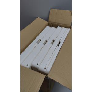 4 Tier Plastic Storage Bins with Lid 23QT, Stackable Storage Containers with Wheels, Folding Storage Boxes, Collapsible Storage Bins, Closet Organizers and Storage for Living Room,Office,Dorm (White)