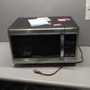 Emerson MW1338SB Countertop Microwave Oven, 6 Pre-Programmed Settings, Removable Glass Turntable, Child Safety Lock, 1.3 Cu ft, 1000W, Stainless Steel
