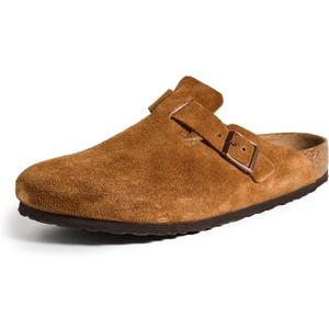 Birkenstock Men's Boston Soft Footbed Clogs, Mink, 8 Medium US