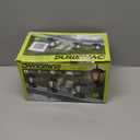 Dynaming Solar Flame Post Lights Outdoor, Solar Powered Lamps Fence Post Cap Lights, Flickering Flame LED Lantern Decorative Waterproof for Garden Deck Patio, Fit 4x4, 5x5 or 6x6 Wooden Posts, 2 Pack (Black)