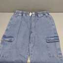 JMIERR Men's Elastic Waist Cargo Jeans Stretch Denim Pants with Drawstring Relaxed Fit for Casual Daily Wear, XL