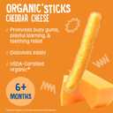 Earth's Best Organic Baby Food, Dissolvable Teething Snack for Babies 6 Months and Older, Cheddar Cheese Crunchy Sticks, .56 oz Pack (Pack of 5) (EXP 11/25/26)