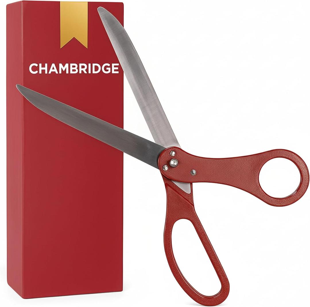 25 Inch Grand Opening Scissors Red  25 Inch Red Scissors Giant Shears for Ribbon Cutting Ceremony Heavy Duty Giant Ribbon Cutting Shears for Inauguration Ceremonies & Special Events