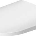 D-Neo Elongated Closed-Front Toilet Seat with Soft Close (White)