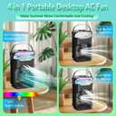 iFTY Small Portable Air Conditioners, Portable AC Unit w/Remote, 1.5L Water Tank, 3 Speeds, 2 Cool Mist, 3 Timers, 7 Night Light, Mini Air Conditioner, Personal Air Cooler Fan for Room Bedroom Office